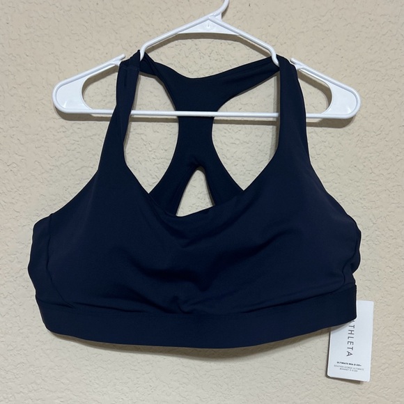 Athleta Other - Athleta Ultimate Sports Bra Wireless Size 3x D-DD Cup Navy Blue  Athletic NWT